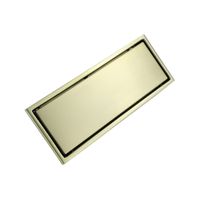 Trendy Taps Premium Brushed Gold Rectangular Floor Mounted Floor Drain